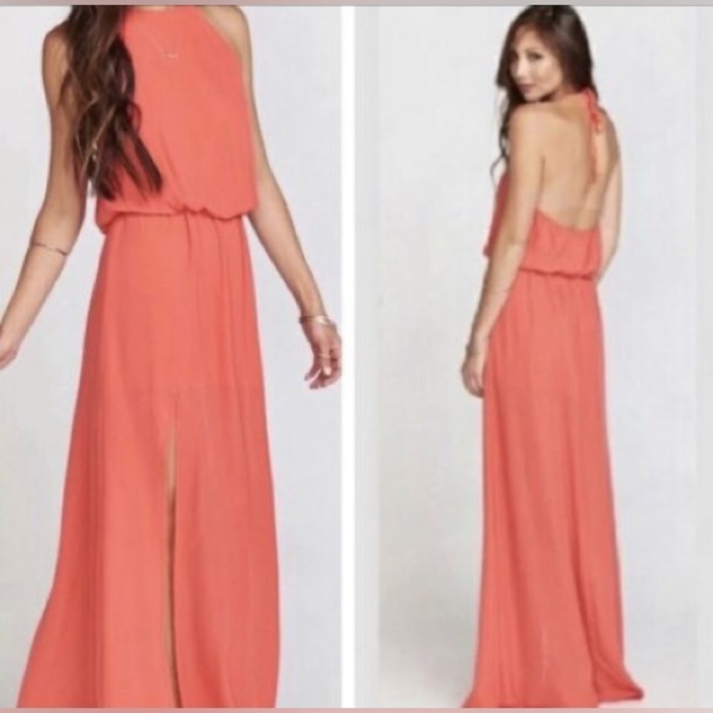Show Me Your MuMu Heather Halter Dress - Size Medium